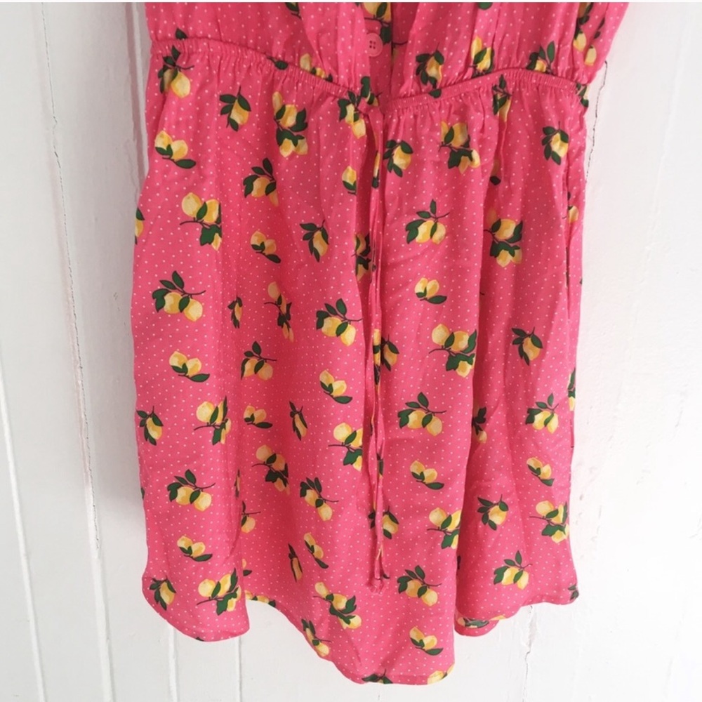 Mimi Chica Wome’’s Sleeveless Lemon Print Sundress - Picture 4 of 6